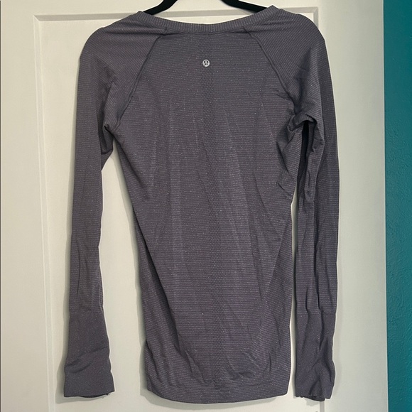 Lululemon Swiftly Speed Long Sleeve Purple Quartz sz:10 - Picture 1 of 7